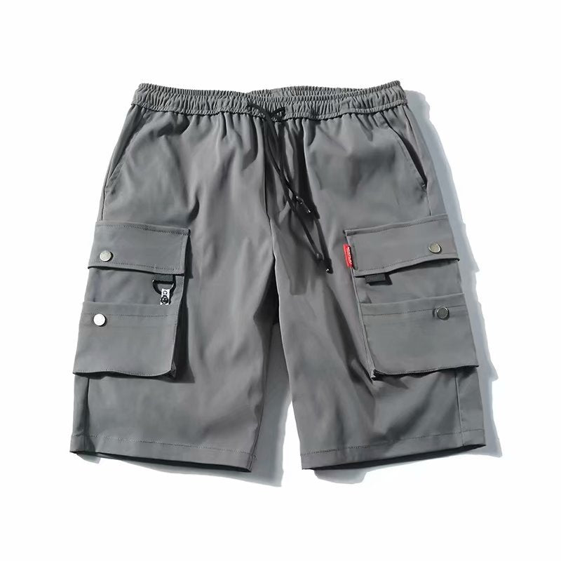 Men's Loose Summer Thin Workwear Five-point Pants Casual Ice Silk Shorts