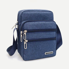 Men's Nylon Messenger Bag Outdoor Travel Business Shoulder Bag Passport Phone Wallet Bag Pouch