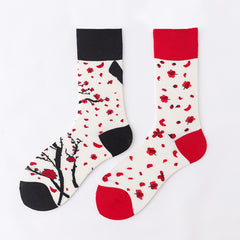 Medium Tube Ab Sock Men's and Women's Stockings Street Personality European and American Cotton Socks