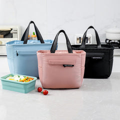 Staff Lunch Preservation Large Capacity Waterproof Handbag Heat Insulation Leakproof Warm Tote Bag