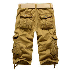 Summer Men's Camouflage Shorts Plus Size US 29-42 Loose Multi-pocket 5-point Pants