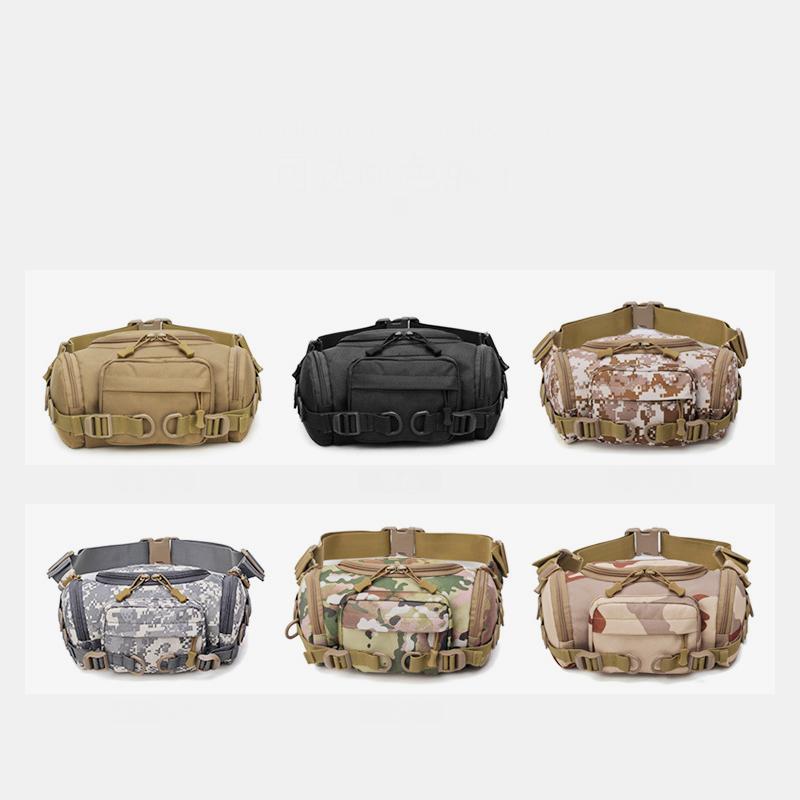 Men's Large Capacity Tactical Waist Bag Camouflage Military Waist Bag Shoulder Bag