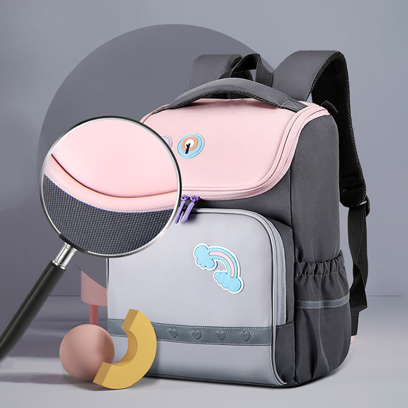 Cute Children's Backpack Cartoon Printing Breathable Lightweight School Bag