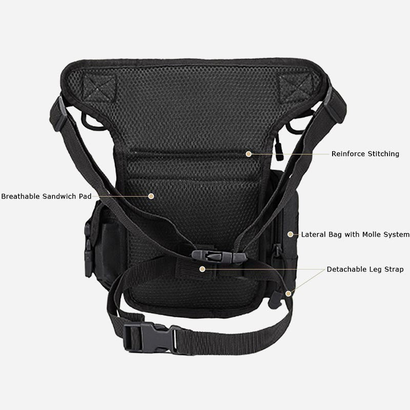 Men's Multi-purpose Leg Bag Outdoor Tool Waist Bag Riding Military Multi-purpose Bag Oxford Tactical Bag