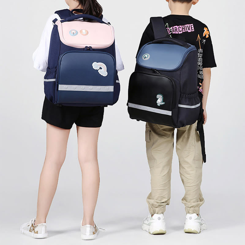 Cute Children's Backpack Cartoon Printing Breathable Lightweight School Bag