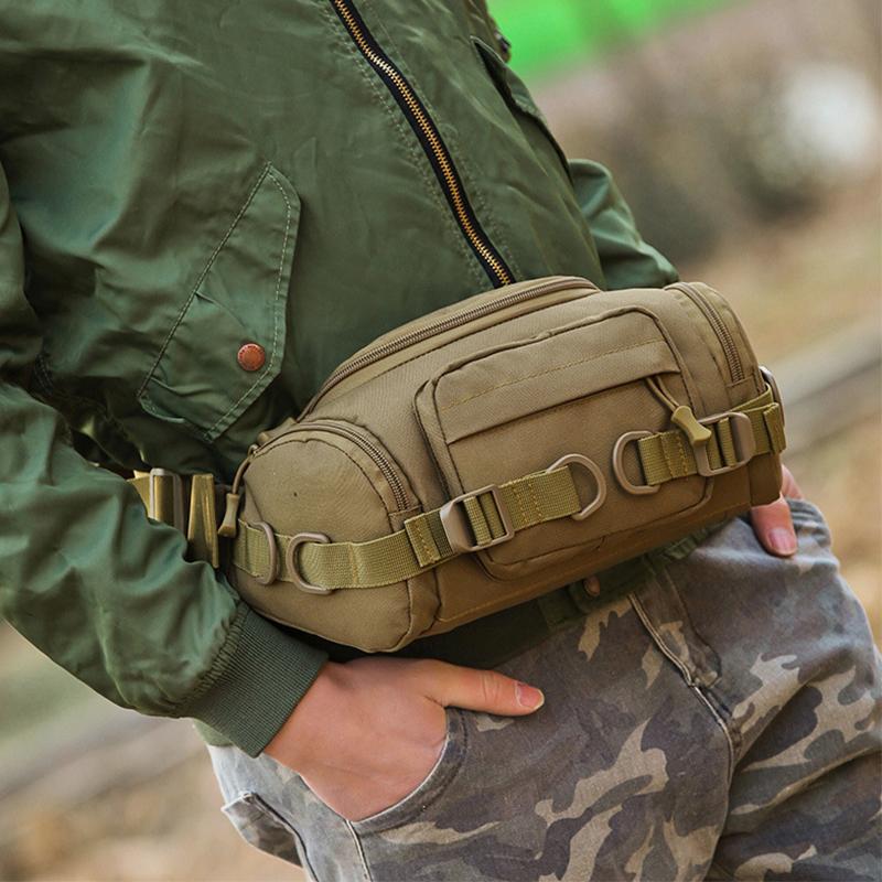 Men's Large Capacity Tactical Waist Bag Camouflage Military Waist Bag Shoulder Bag