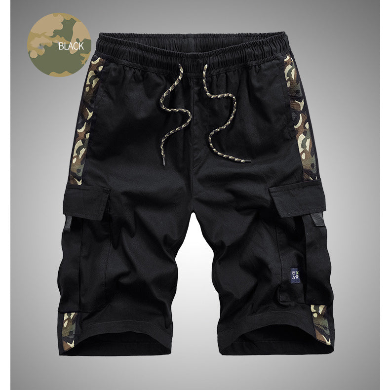 Men's Multi-Pocket Cargo Shorts Summer Men's Pure Cotton Loose Casual Shorts