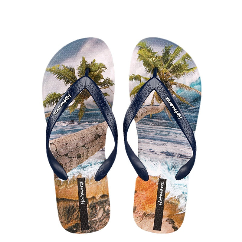 Men's Non-Slip Slippers Summer Casual Sandals Beach Flip-Flops