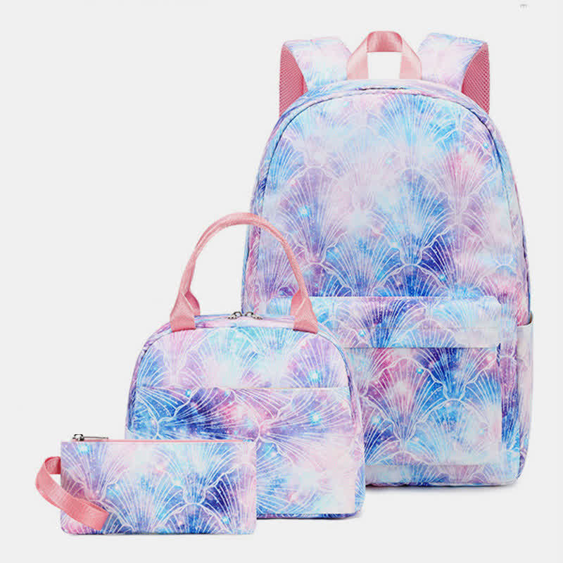 3 Piece School Backpacks Set with Lunch Bag Pencil Case Kids Bag