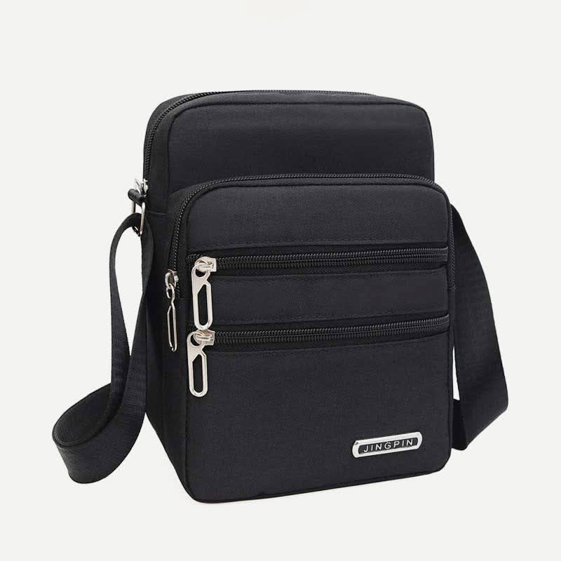 Men's Nylon Messenger Bag Outdoor Travel Business Shoulder Bag Passport Phone Wallet Bag Pouch