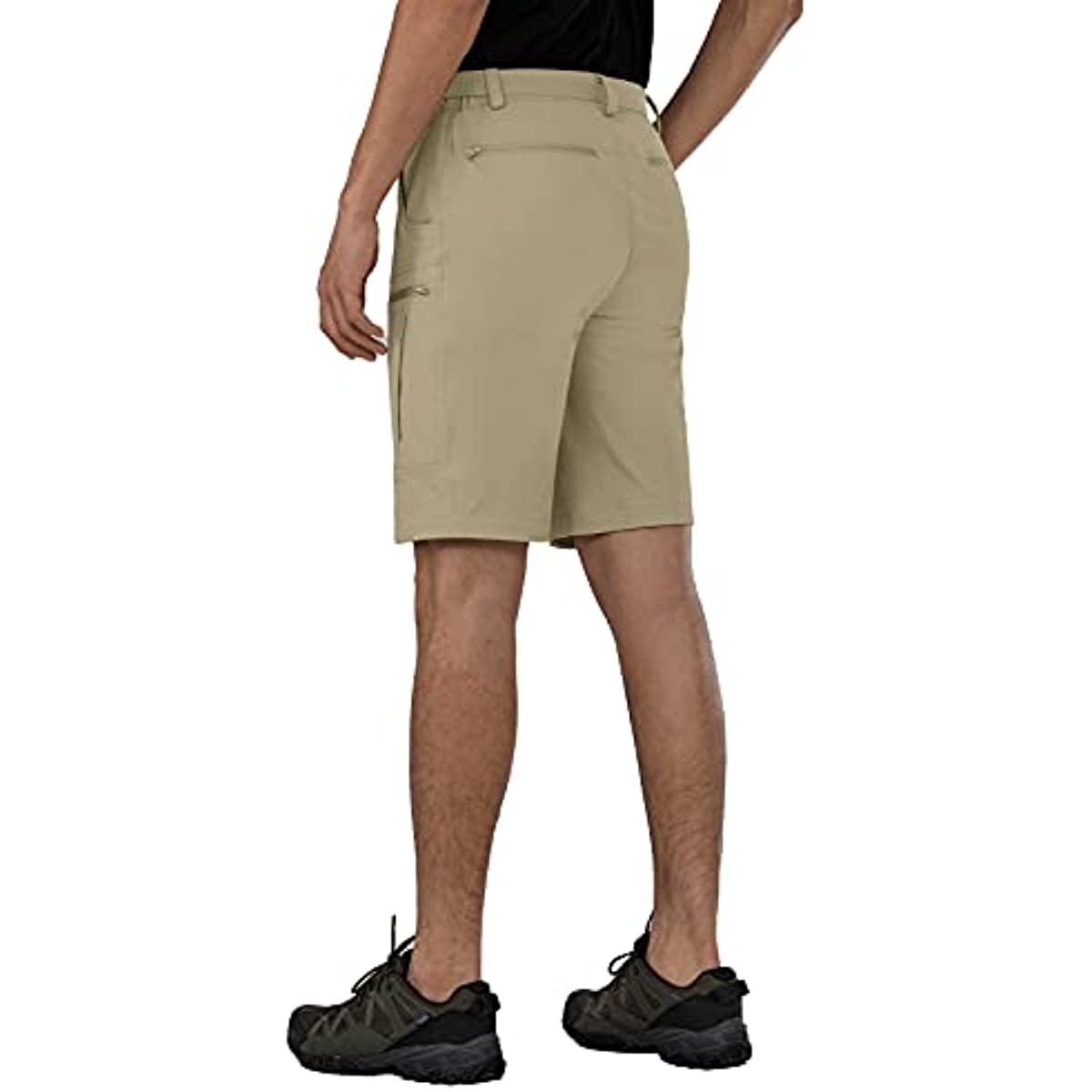 Mens Cargo Hiking Shorts Water Resistant Quick Dry Lightweight Breathable Tactical Shorts with Nylon Belt