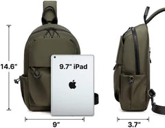 Small Men's Shoulder Bag Tactical Sling Messenger Backpack Travel Backpack Shoulder Waist Bag