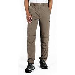 Men's-Convertible-Hiking-Pants Quick Dry Lightweight Zip Off Breathable Cargo Pants for Outdoor, Fishing, Safari