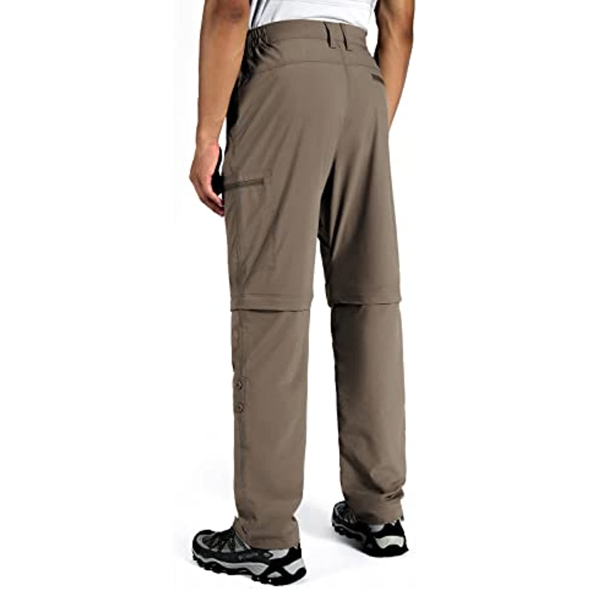 Men's-Convertible-Hiking-Pants Quick Dry Lightweight Zip Off Breathable Cargo Pants for Outdoor, Fishing, Safari