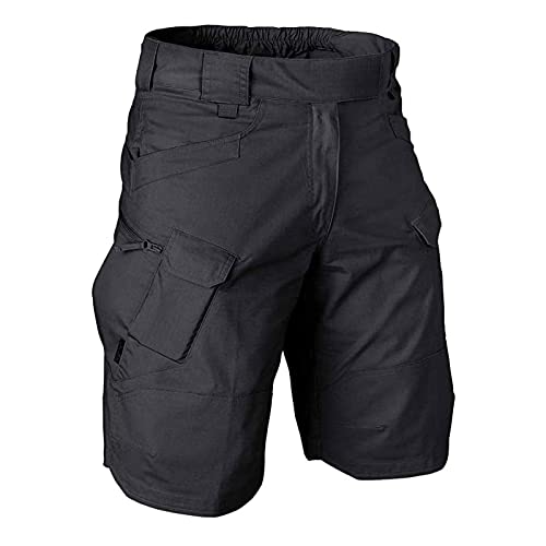 Men's Twill Tactical Shorts Casual Work Sports Overalls Cargo Shorts With Multi-Pockets