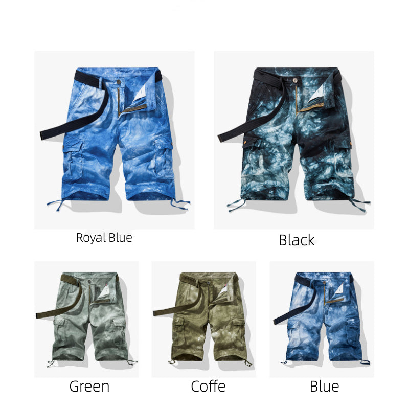 Men's Camouflage Loose Cargo Shorts Loose Plus Size Casual Five-point Pants