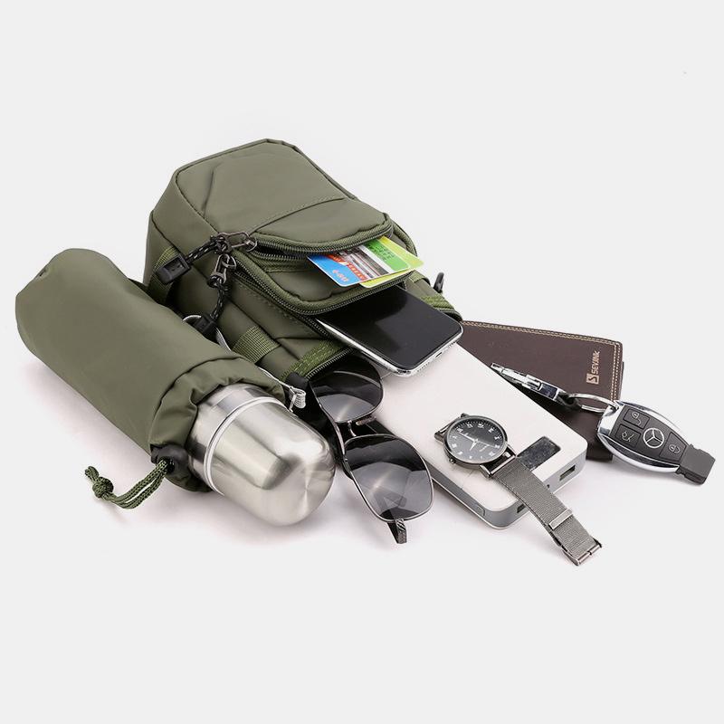 With Water Bottle Bag Sports Outdoor Multifunctional Messenger Bag Waist Bag