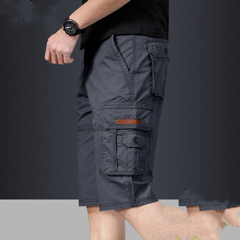 Men's Thin Multi-Pocket Shorts Loose Plus Size US 29-42 Casual Multi-Pocket Workwear Pants