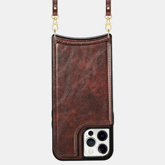 With RFID Blocking Card Slot Holder IPhone11 Wallet Phone Bag Holder with Crossbody Strap