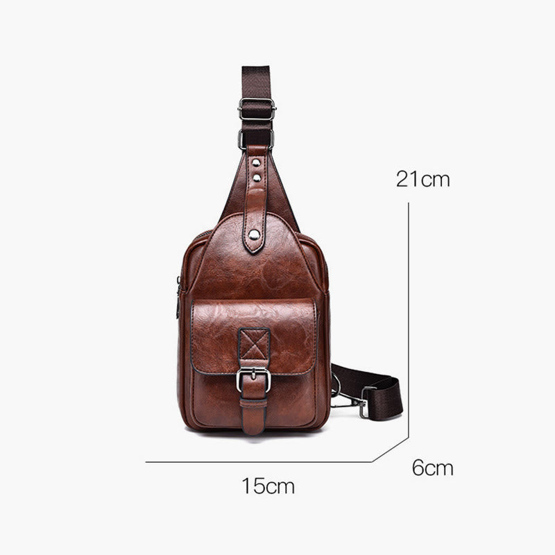 Men's Outdoor Shoulder Bag Daily Casual Retro Waterproof Crossbody Bags