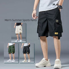 Men's Summer Shorts Loose Five-point Pants Casual Workwear Sports Pants