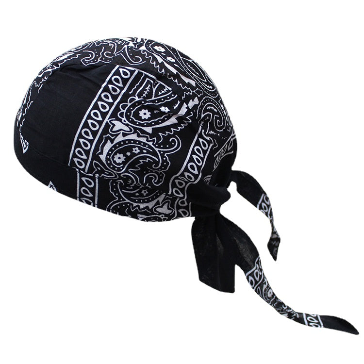 Outdoor Riding Pirate Hat Cotton Printed Multicolor Hip-hop Hip-hop Headscarf Hat