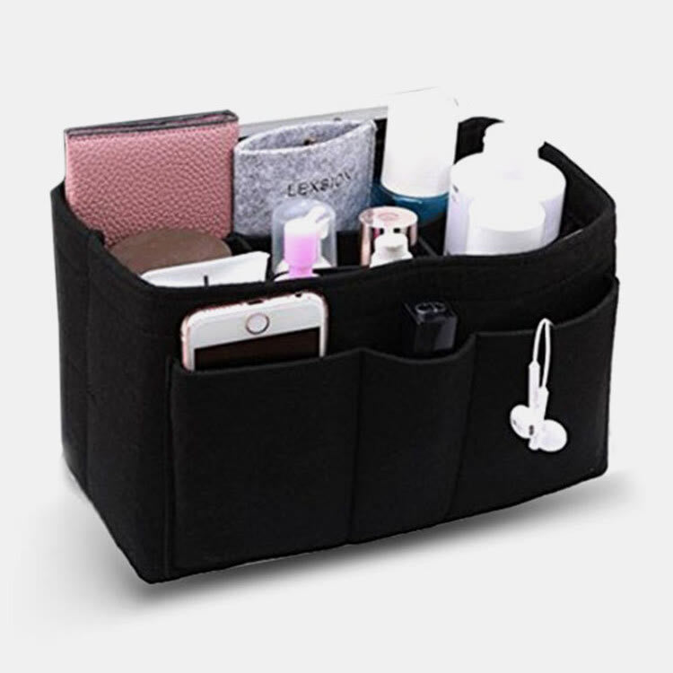 Large Capacity Household Storage Bag Multi Compartment Felt Bag