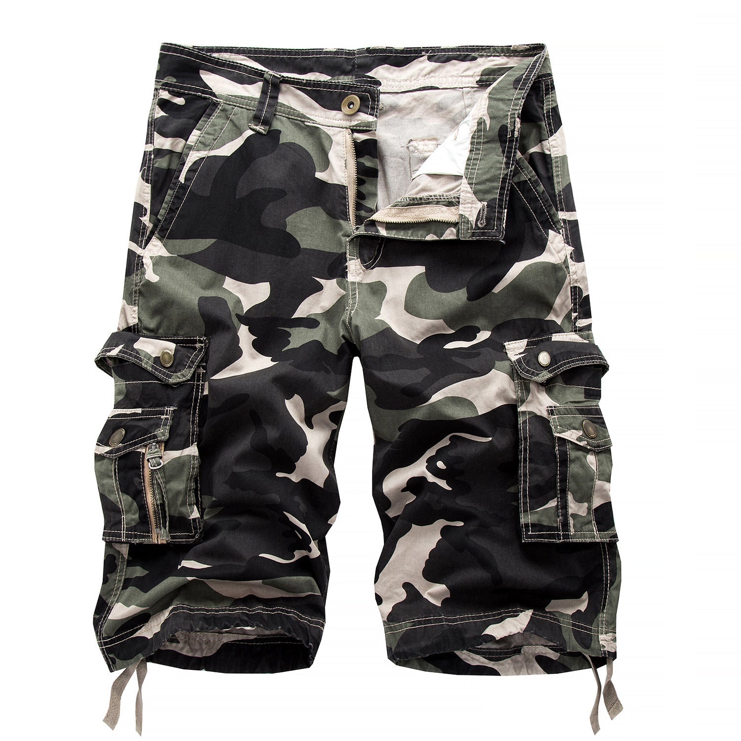 Camouflage Shorts Men's Plus Size US 29-48 Tooling  Pants Beach Pants