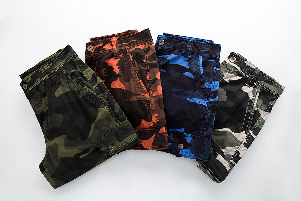 Camouflage Shorts Men's Plus Size US 29-48 Tooling  Pants Beach Pants