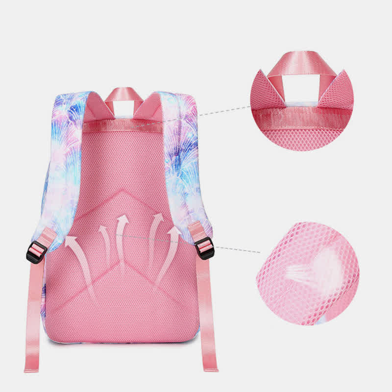 3 Piece School Backpacks Set with Lunch Bag Pencil Case Kids Bag