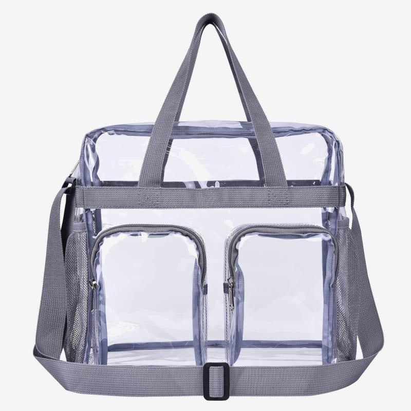 Portable Outing Handbag Multi Pocket Transparent Messenger Bag