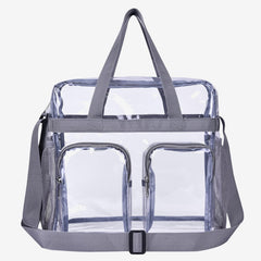 Portable Outing Handbag Multi Pocket Transparent Messenger Bag