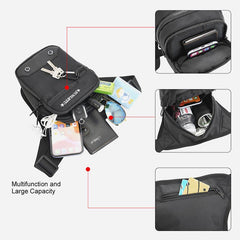 Men's Large Capacity Outdoor Waterproof Thigh Bag Polyester Phone Bag