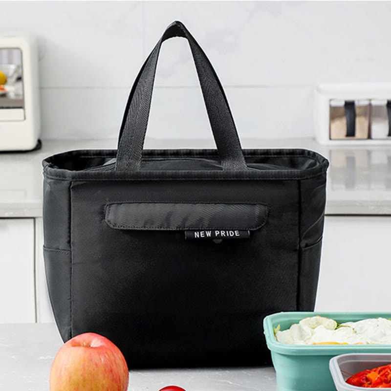 Staff Lunch Preservation Large Capacity Waterproof Handbag Heat Insulation Leakproof Warm Tote Bag