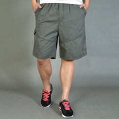 Men's Summer Loose Casual Pants  Fat Plus Size Five-point Cotton Thin Shorts