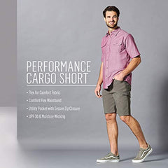 Men's Quick Dry Performance Comfort Flex Lightweight Breathable Cargo Shorts