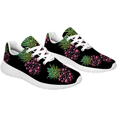 Mens Tennis Shoes Pineapple Pattern Trail Running Shoes Lightweight Sneakers