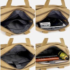 Men's Large Capacity Business Shoulder Tote Messenger Bag