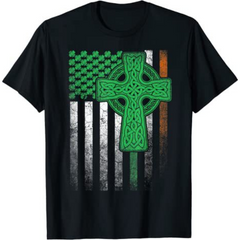 St Patrick Flag Series Printed T-shirt Top