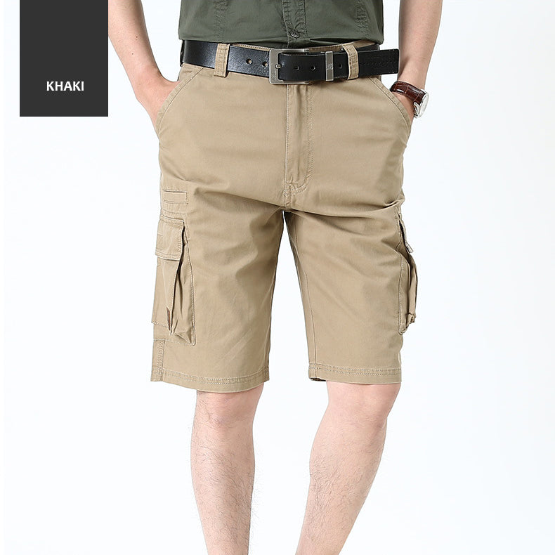 Workwear Men's Shorts Solid Summer Five-point Pants Casual Shorts