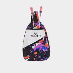 Colorful Youth Print Waterproof Durable Tennis Backpack Oxford Sports Racquet Bag