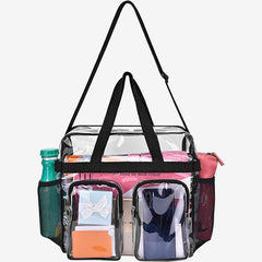 Portable Outing Handbag Multi Pocket Transparent Messenger Bag