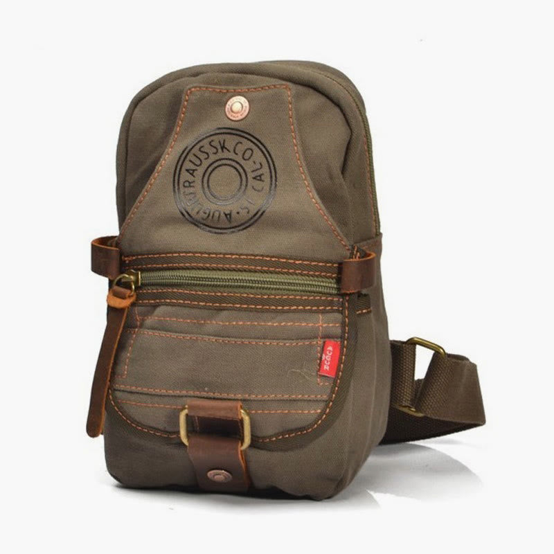 Outdoor Hiking Messenger Bag Chest Shoulder Bag Wide Shoulder Strap Portable Casual Rucksack