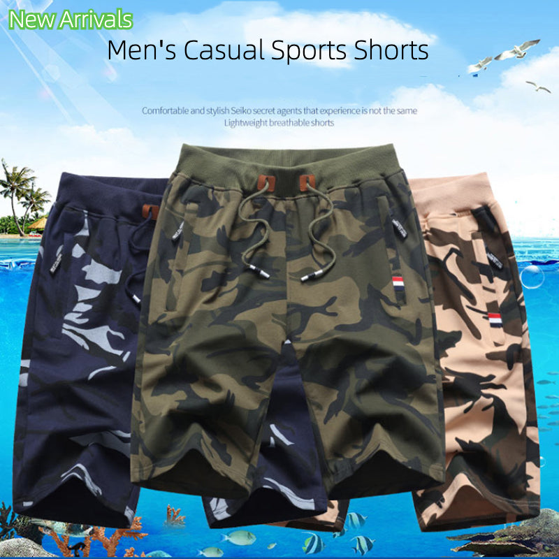 Men's Casual Camouflage Pants Sports Shorts Plus Size Shorts