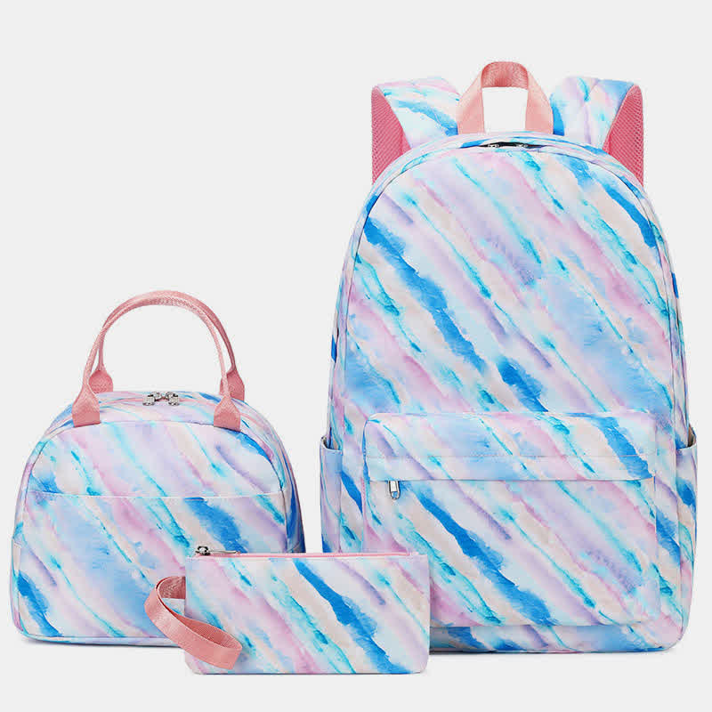 3 Piece School Backpacks Set with Lunch Bag Pencil Case Kids Bag