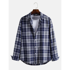 Retro Mid-length Coat Curved Hem Plaid Sun Protection Shirt