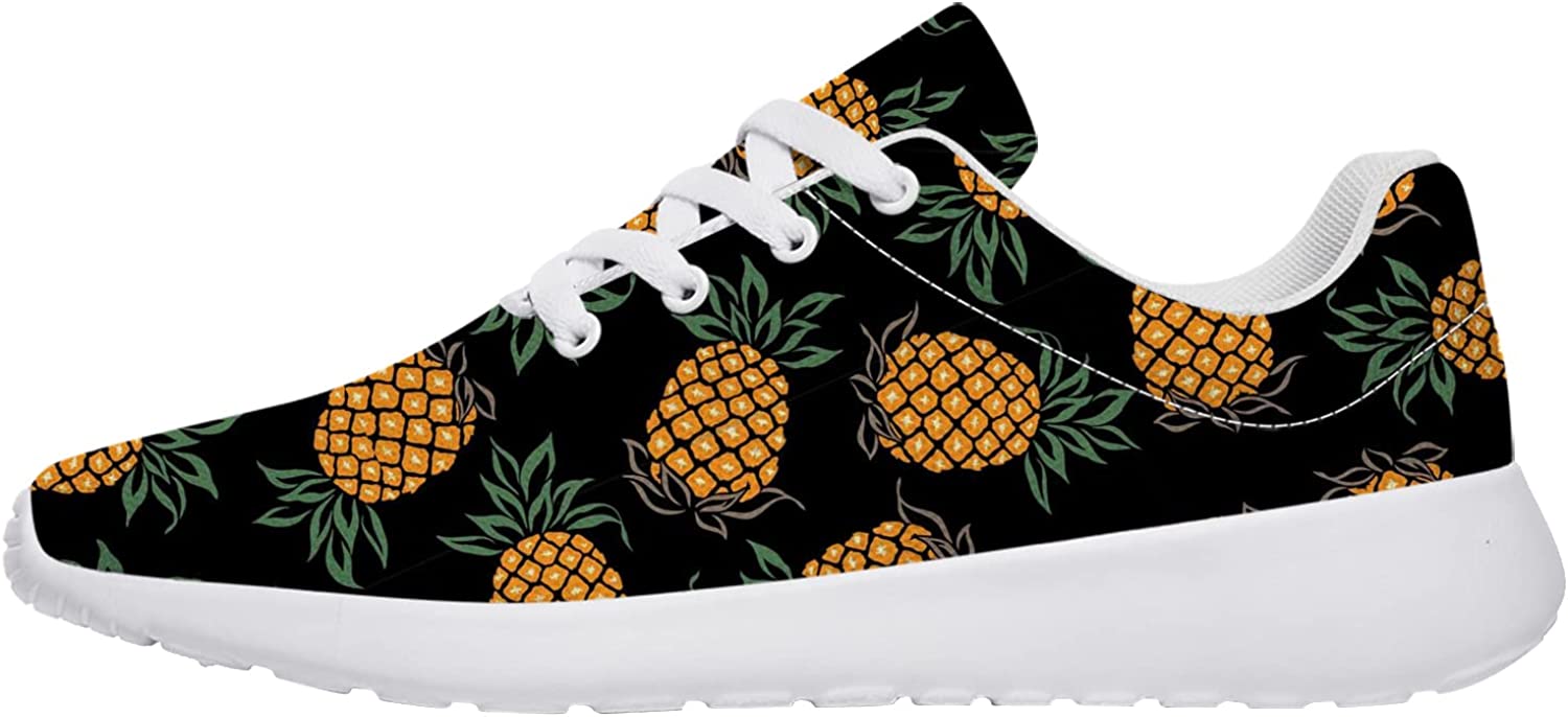 Pineapple Pattern Trail Running Shoes Lightweight Fashion Sneakers