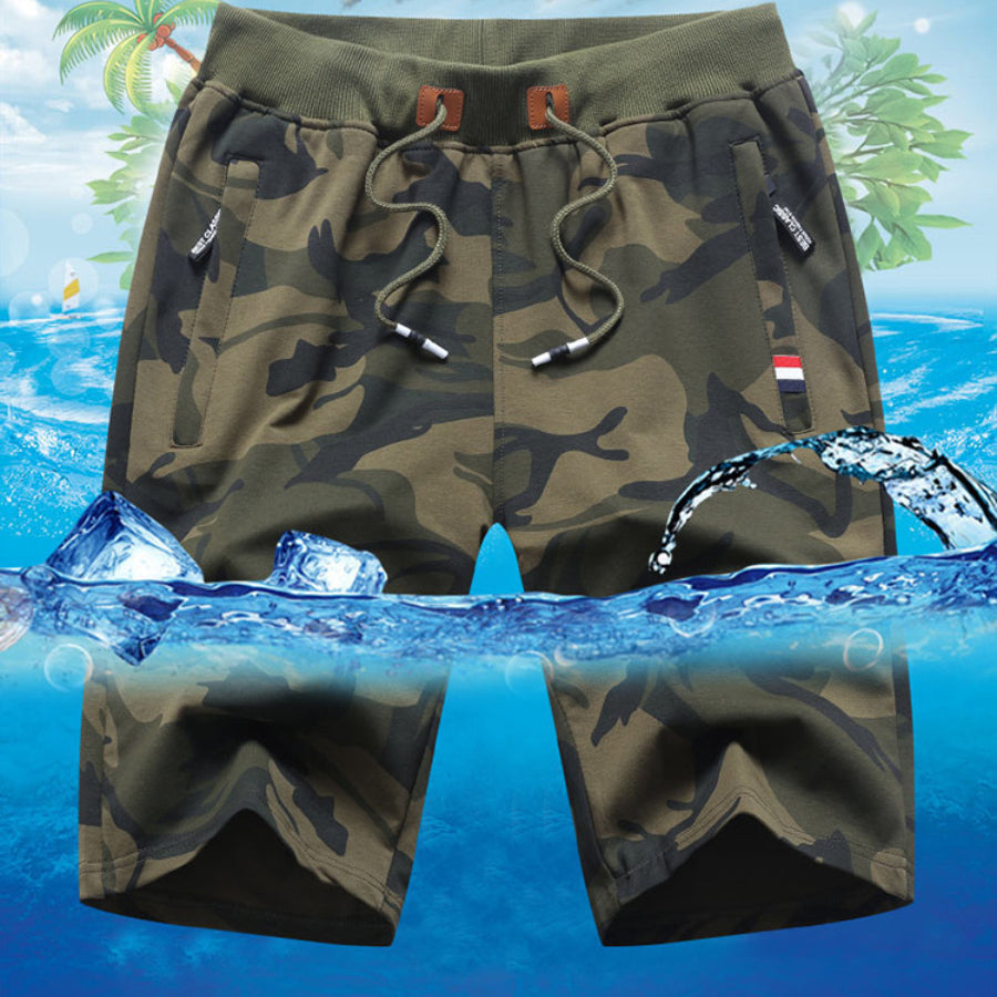 Men's Casual Camouflage Pants Sports Shorts Plus Size Shorts