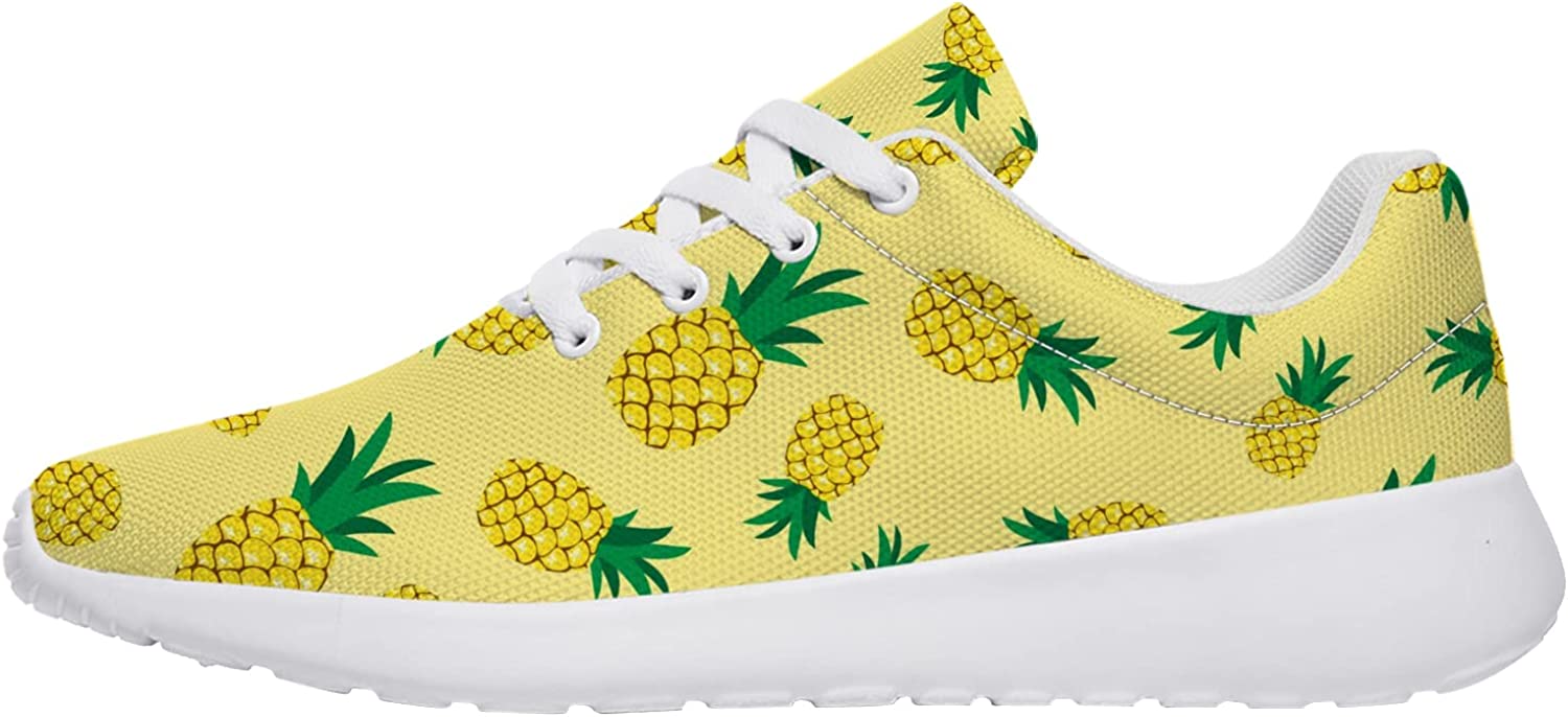 Pineapple Pattern Trail Running Shoes Lightweight Fashion Sneakers