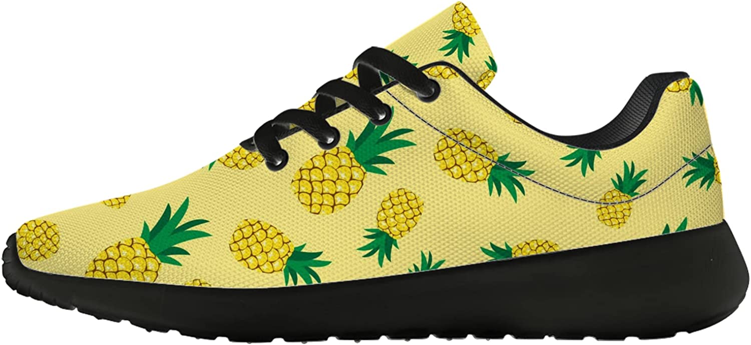 Pineapple Pattern Trail Running Shoes Lightweight Fashion Sneakers